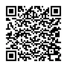 QR-koodi puhelinnumerolle +12012038374