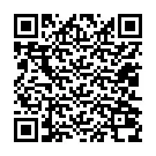 QR-koodi puhelinnumerolle +12012038377