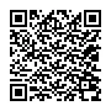 QR код за телефонен номер +12012038379