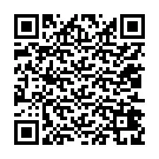 QR код за телефонен номер +12012429886