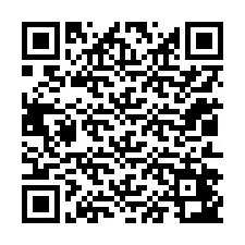 QR код за телефонен номер +12012443445