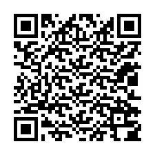 Código QR para número de teléfono +12012704625