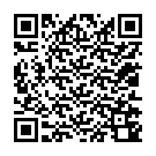 QR-koodi puhelinnumerolle +12012740149