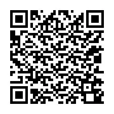 QR-koodi puhelinnumerolle +12012740154