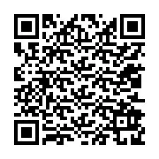 QR код за телефонен номер +12012929986