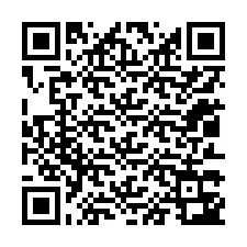 Código QR para número de teléfono +12013343455