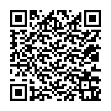 QR-koodi puhelinnumerolle +12013361709