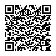 Código QR para número de teléfono +12013404189