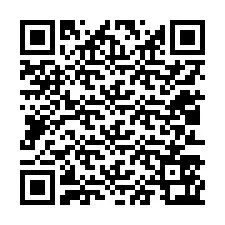 QR код за телефонен номер +12013563976