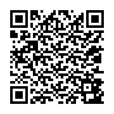 Código QR para número de teléfono +12013843688