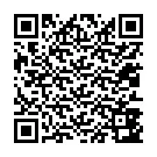 QR код за телефонен номер +12013843943