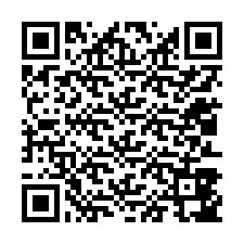 QR-код для номера телефона +12013847876