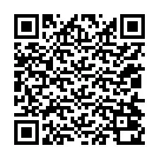 QR-код для номера телефона +12014020214