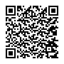 QR-koodi puhelinnumerolle +12014217782