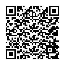 QR код за телефонен номер +12014417629