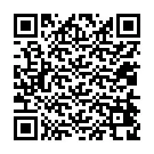 QR-koodi puhelinnumerolle +12014428413