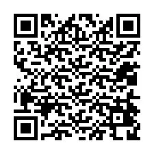 QR kód a telefonszámhoz +12014428417