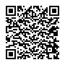 QR kód a telefonszámhoz +12014428423