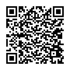 QR код за телефонен номер +12014429376