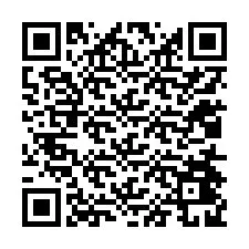 QR-koodi puhelinnumerolle +12014429382