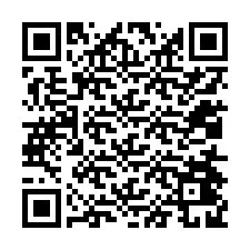 QR код за телефонен номер +12014429383