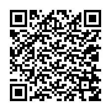 QR код за телефонен номер +12014756438