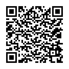 Código QR para número de teléfono +12014928889