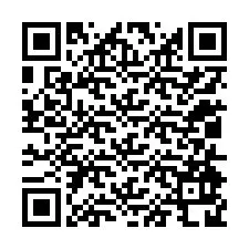 QR код за телефонен номер +12014928974