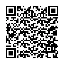 QR код за телефонен номер +12014928978