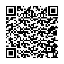 Código QR para número de teléfono +12015864089