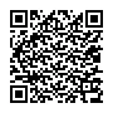 QR kód a telefonszámhoz +12017136186