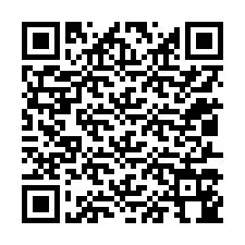 QR-koodi puhelinnumerolle +12017144464