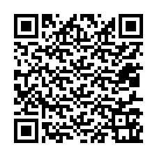 QR kód a telefonszámhoz +12017161107