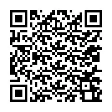 QR kód a telefonszámhoz +12017260716