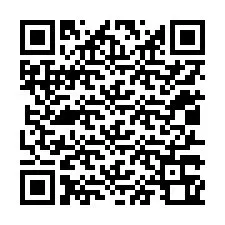 QR kód a telefonszámhoz +12017360860