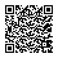 QR-code voor telefoonnummer +12017429809