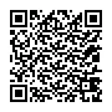 QR-код для номера телефона +12017429811