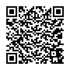 QR-koodi puhelinnumerolle +12017441938