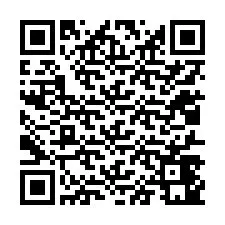 QR-koodi puhelinnumerolle +12017441942