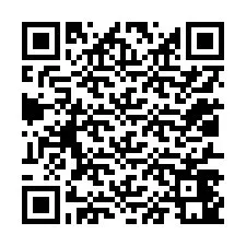 QR kód a telefonszámhoz +12017441949