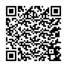 Kod QR dla numeru telefonu +12017442544