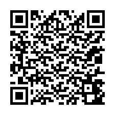 QR код за телефонен номер +12017442545