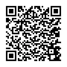 QR код за телефонен номер +12017442546