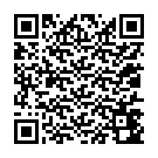 QR-kood telefoninumbri jaoks +12017442548