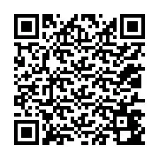 Codice QR per il numero di telefono +12017442549