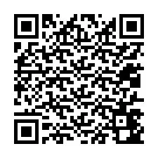 QR-koodi puhelinnumerolle +12017442553