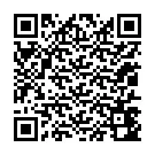 QR код за телефонен номер +12017442555