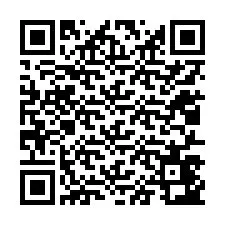 QR-koodi puhelinnumerolle +12017443522