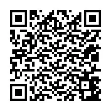 Kode QR untuk nomor Telepon +12017443525