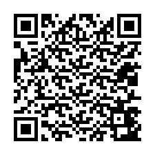 QR kód a telefonszámhoz +12017443527